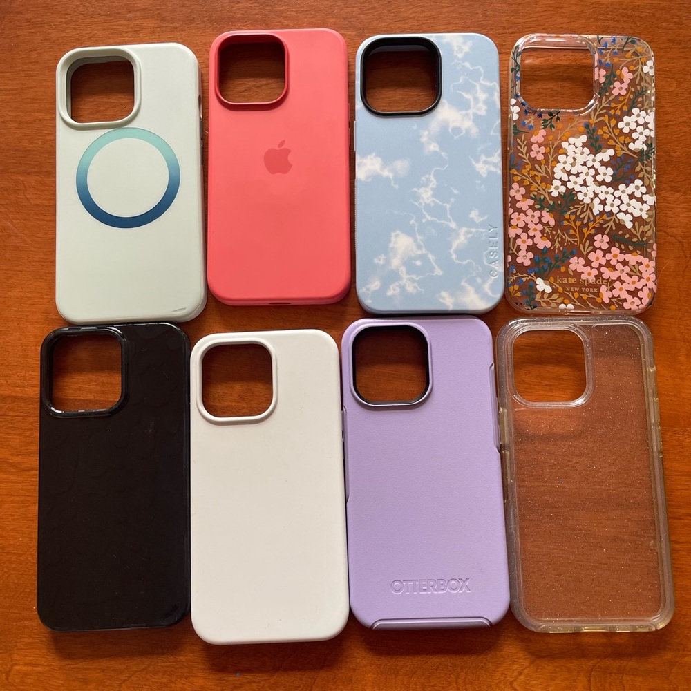 Eight iPhone, 13 Pro phone cases